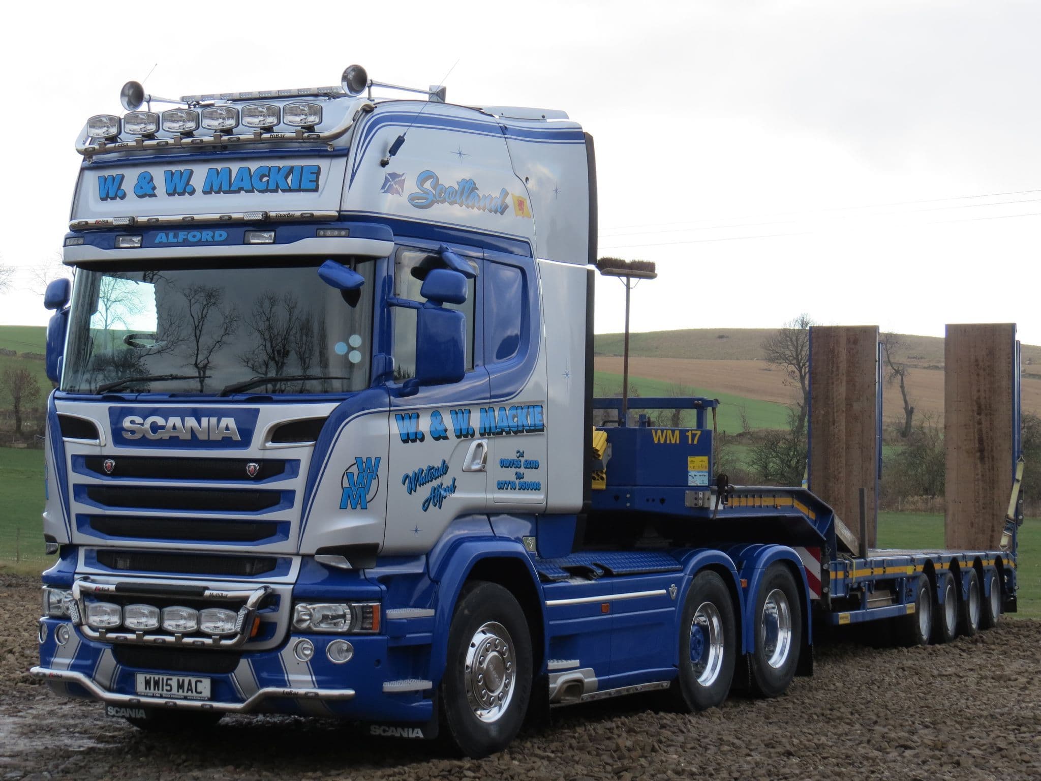 WSI/ADMT Scania R730 Streamline W & W Mackie Aberdeenshire Scotland