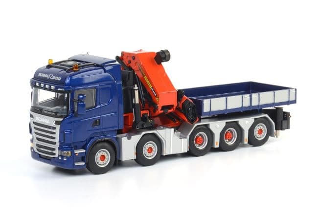 WSI 1/50 SCANIA コンテナ+ Palfinger WSI Models SCANIA R Highline Palfinger 150002 with JIB