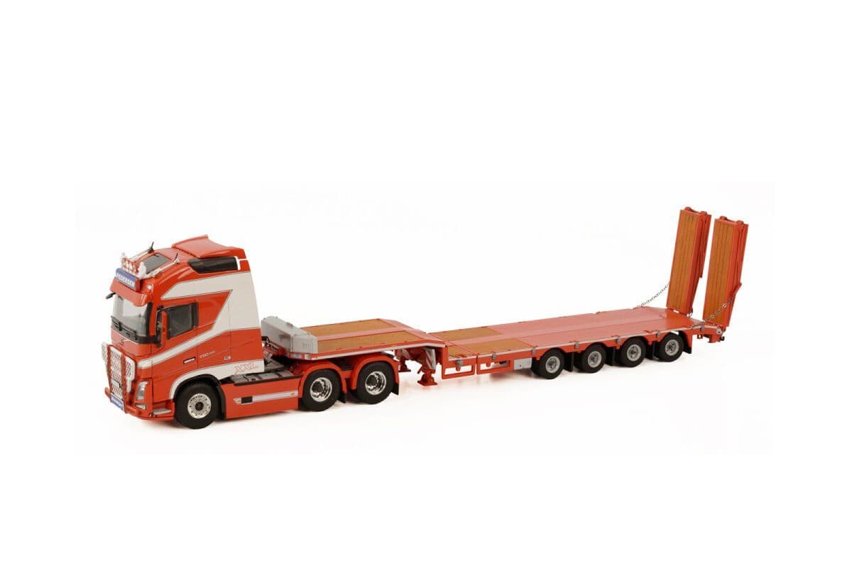 WSI Models Volvo スケールモデル SSM1562 Volvo F12 tractor truck /red-white/