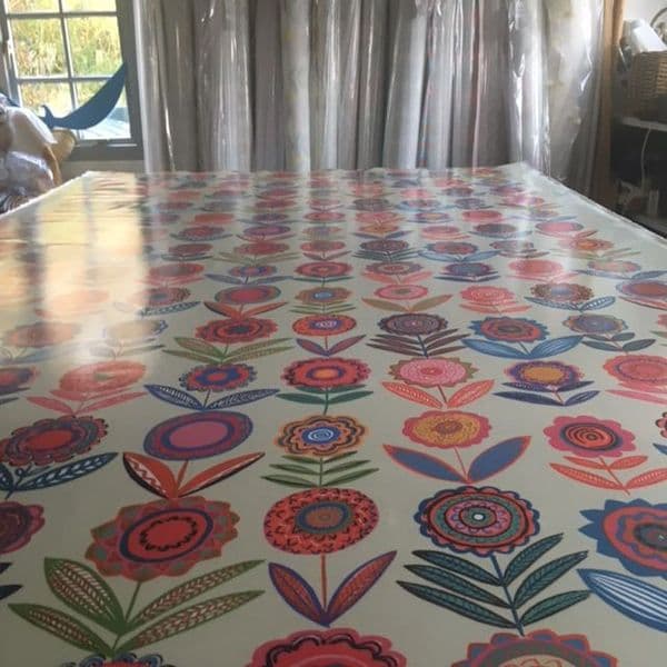 Cut Flowers BL Cream 137 Oil Cloth