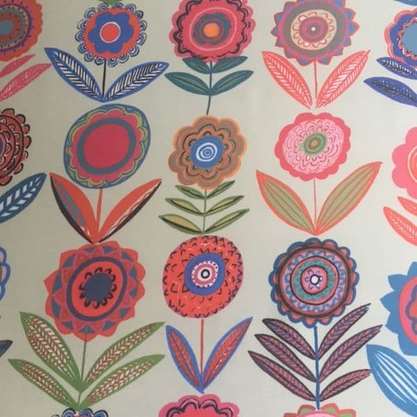 Cut Flowers BL Cream 137 Oil Cloth
