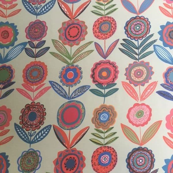 Cut Flowers BL Cream 137 Oil Cloth