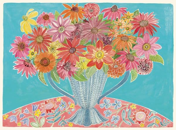Echinacea and Dahlias No 3