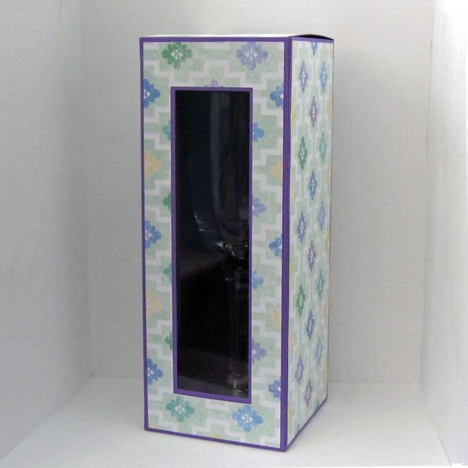 Champagne Glass Box Template 210mm Tall