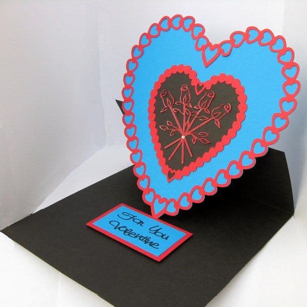 Heart Easel Card Template