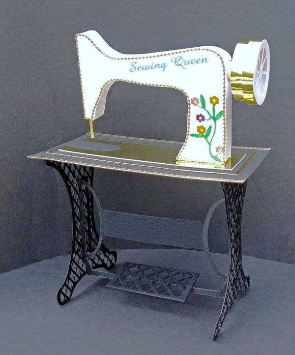 Old Fashioned Sewing Machine Template