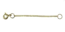 Solid 9ct yellow gold extender chain