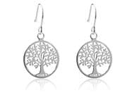 STERLING SILVER TREE OF LIFE YGGDRASIL Earrings
