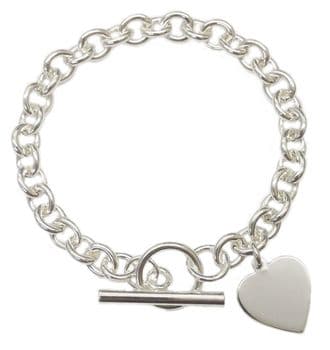 TIFFANY STYLE HEART BRACELET