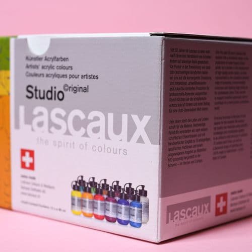 Lascaux Studio Acrylic Set,12 x 85ml bottles