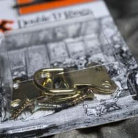 'X' Brand: 12859. Double 'D' Rings. Brassed with Screws