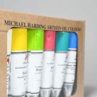 002 Tropical Set of Michael Harding Oil Colours, 6 x 40ml tubes. 5% off.