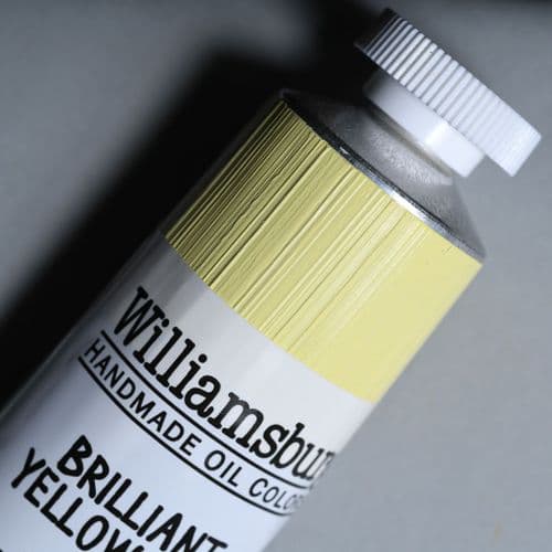0212 Brilliant Yellow Pale Williamsburg Handmade Oil Colour, 150ml tube