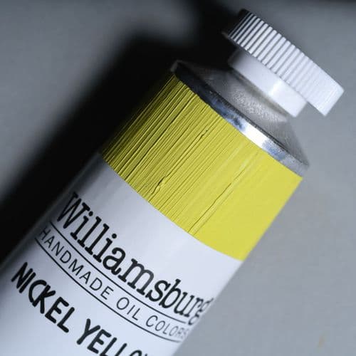 0224 Nickel Yellow Williamsburg Handmade Oil Colour, 150ml tube