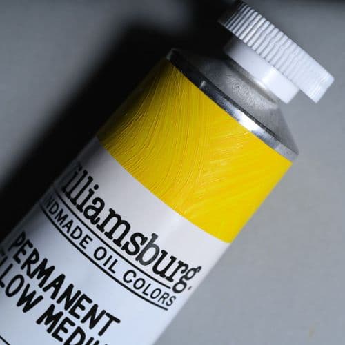 0383 Permanent Yellow Medium Williamsburg Handmade Oil Colour, 150ml tube