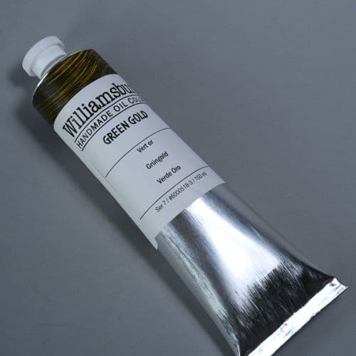 0518 Green Gold Williamsburg Handmade Oil Colour, 150ml tube
