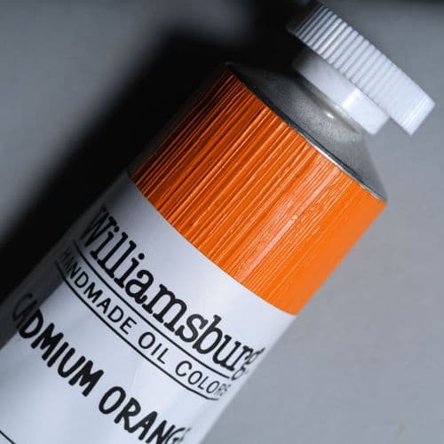 0546 Cadmium Orange Williamsburg Handmade Oil Colour, 150ml tube