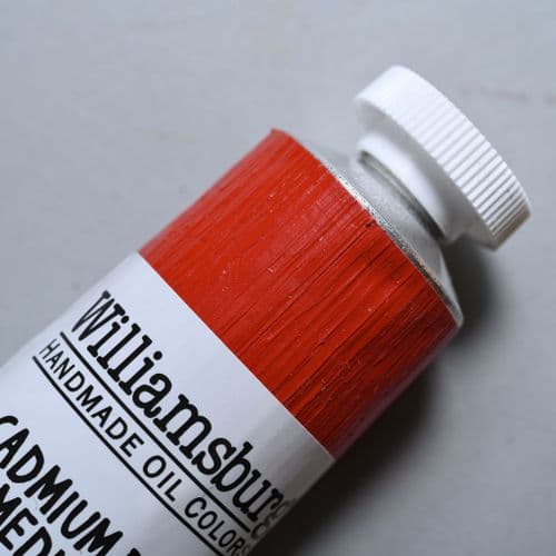 0607 Cadmium Red Medium Williamsburg Handmade Oil Colour, 150ml tube