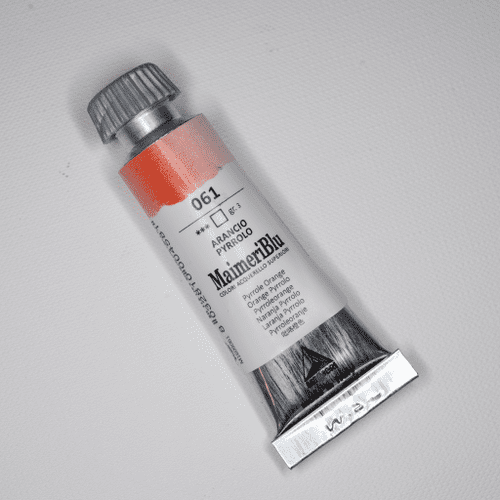 061 Pyrrole Orange Maimeri Blu Watercolor, 12ml tube.