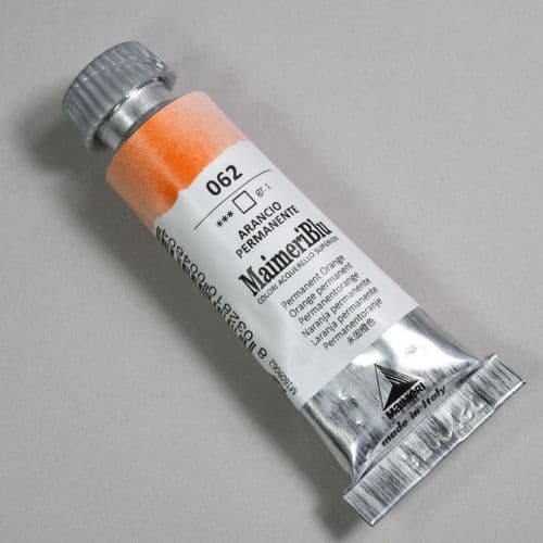 062 Permanent Orange Maimeri Blu Watercolor, 12ml tube.
