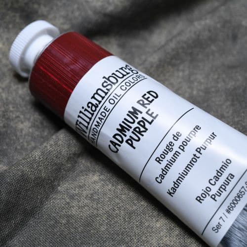 0657 Cadmium Red Purple Williamsburg Handmade Oil Colour, 150ml tube