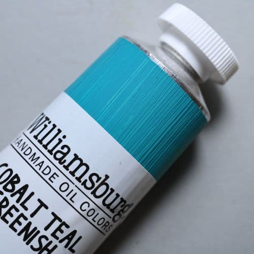 0786 Cobalt Teal Greenish Williamsburg Handmade Oil Colour, 150ml tube