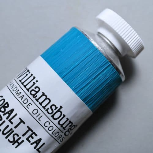 0817 Cobalt Teal Bluish Williamsburg Handmade Oil Colour, 150ml tube