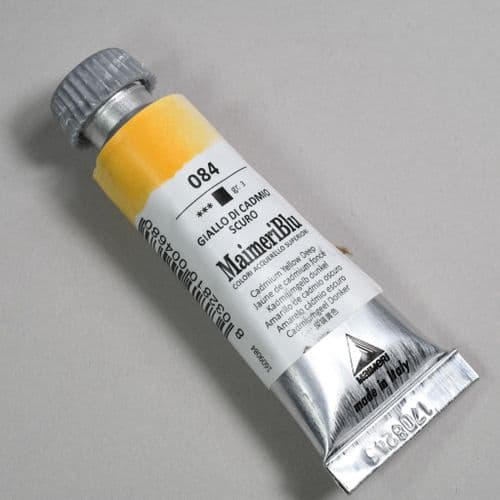 084 Cadmium Yellow Deep Maimeri Blu Watercolor, 12ml tube.