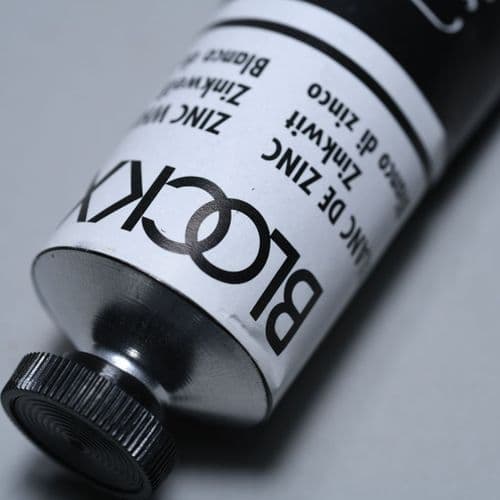 084 Zinc White Blockx Oil Colour, 60ml tube.