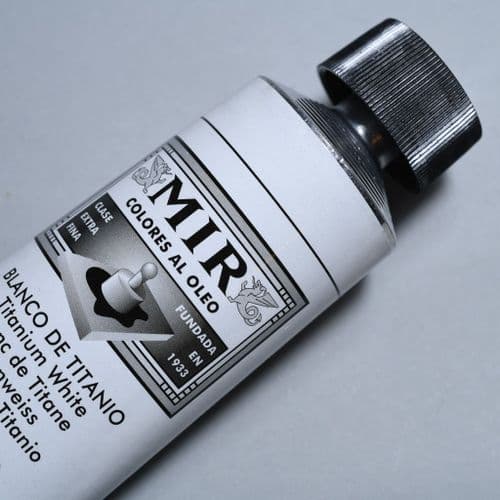 1 Titanium White Mir Oil Colour, 200ml tube