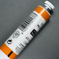 10 Indian Yellow MIR Oil Colour, 60ml tube