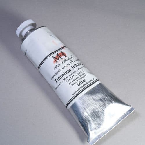 102 Titanium White 2 Michael Harding Oil Colour, 60ml tube