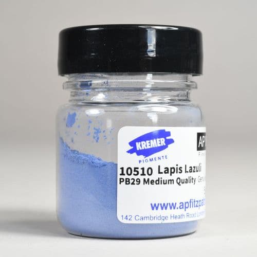 10510 Lapis Lazuli, Medium Quality Lapis blue Kremer Pigment, 5g jar