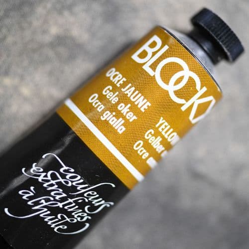 111 Yellow Ochre Blockx Oil Colour, 200ml tube.