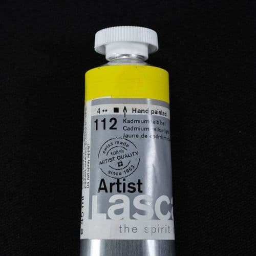 112 Cadmium Yellow Light. Lascaux Artists' Acrylic, 45ml tube