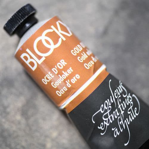 113 Golden Ochre Blockx Oil Colour, 35ml tube.