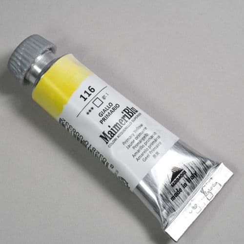 116 Primary Yellow Maimeri Blu Watercolor, 12ml tube. 20% 0ff (Discount applied at checkout)