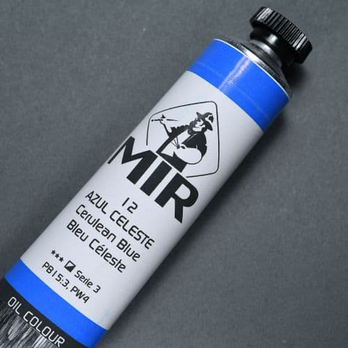12 Cerulean Blue MIR Oil Colour, 60ml tube