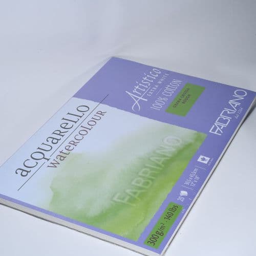12" x 18" Artistico Rough Watercolour Block by Fabriano