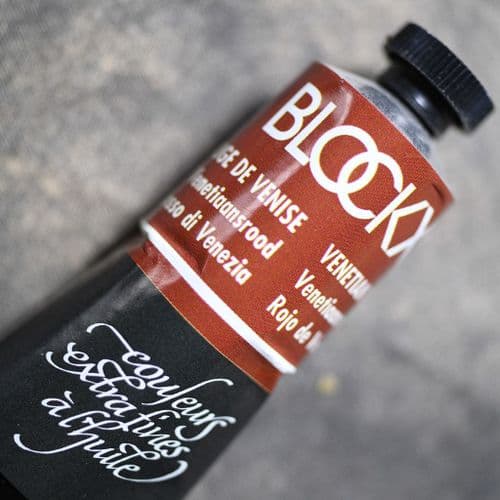 121 Venetian Red Blockx Oil Colour, 200ml tube.