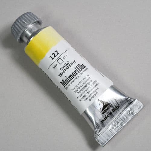 122 Transparent Yellow Maimeri Blu Watercolor, 12ml tube.