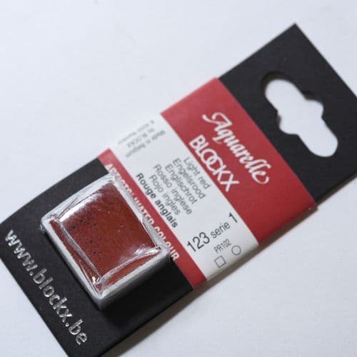 123 Light Red Blockx Watercolour Half Pan.