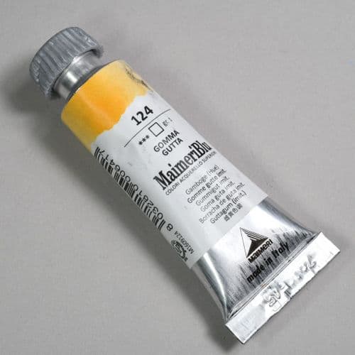 124 Gamboge Hue Maimeri Blu Watercolor, 12ml tube.
