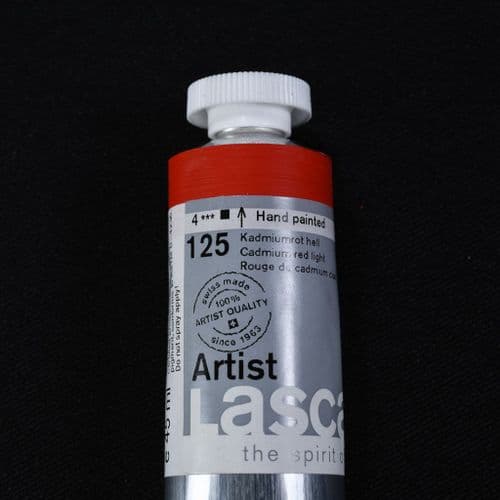 125 Cadmium Red Light. Lascaux Artists' Acrylic, 45ml tube