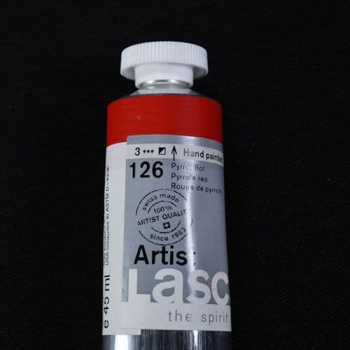 126 Pyrrole Red. Lascaux Artists' Acrylic, 45ml tube