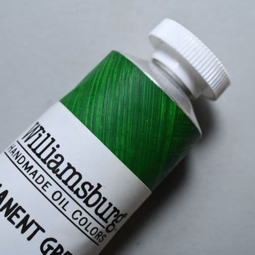 1263 Permanent Green Williamsburg Handmade Oil Colour, 150ml tube