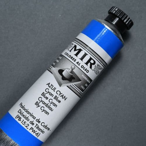 12A Cyan (Primary) Blue MIR Oil Colour, 60ml tube