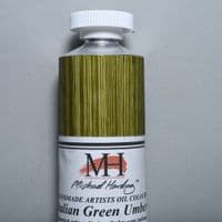 132 Italian Green Umber Michael Harding Oil Colour, 225ml tube. 5% off.