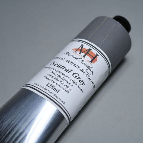 136 Neutral Grey N5 Michael Harding Oil Colour, 225ml tube. 5% off.