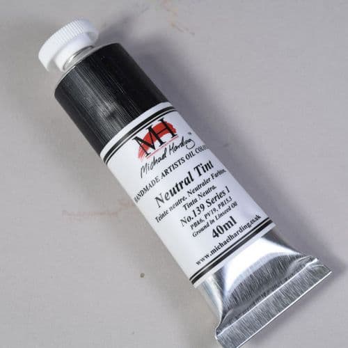 139 Neutral Tint Michael Harding Oil Colour, 40ml tube